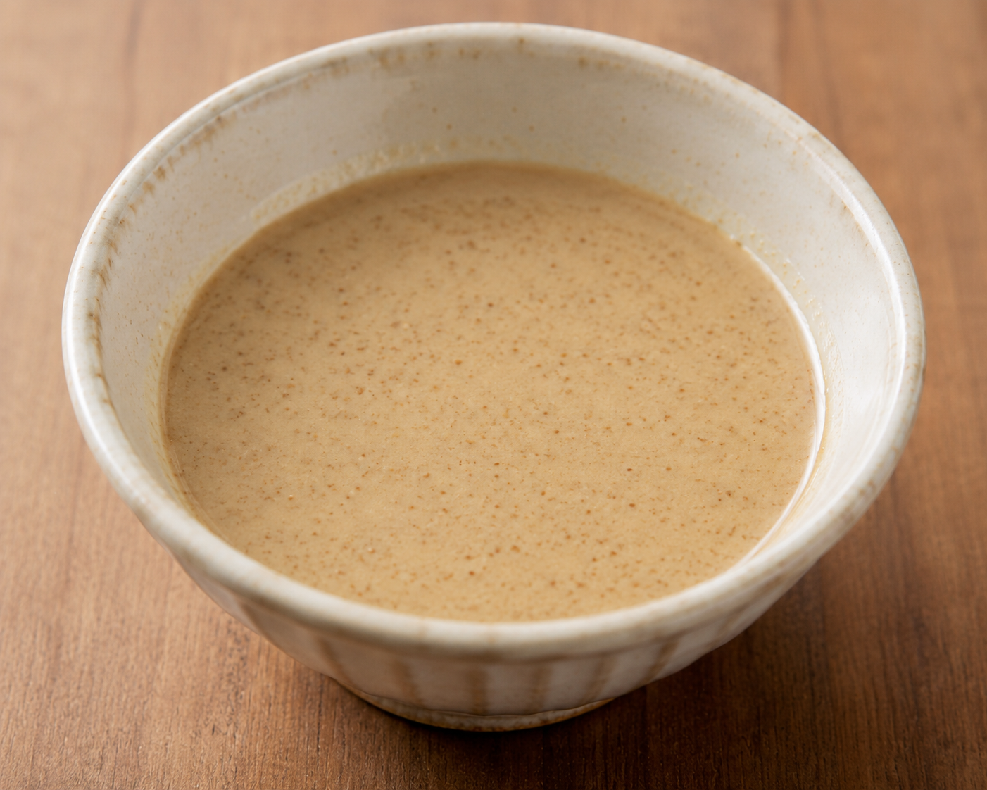 Goma-dare sesame dipping sauce in a ceramic bowl
